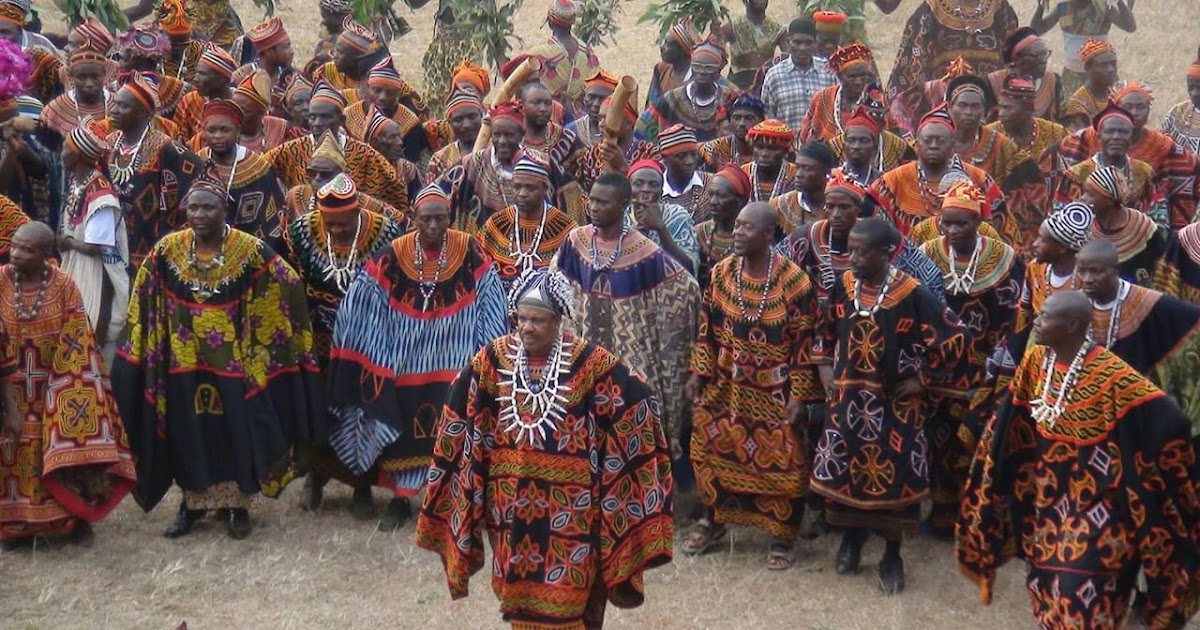 Kedjom Keku village elders in traditional attire